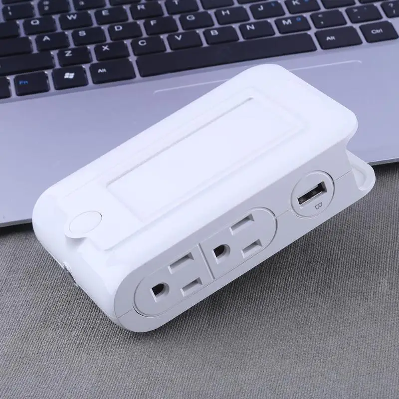 Светодиодный USB порт 2.1A 3.1A датчик света ночной свет быстрая зарядка для iPhone US