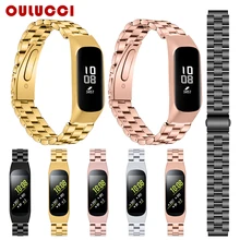 Oulucci сменный металлический ремешок на руку из стали для samsung gear Fit 2 роскошный браслет для часов для samsung Fit e SM