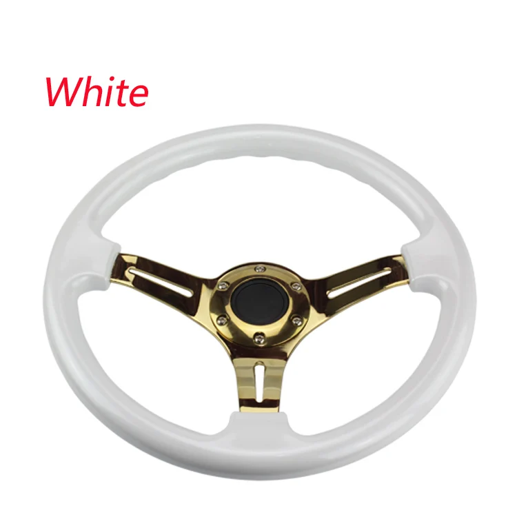 CNSPEED Gold New 350mm 14inch Steering Wheel ABS Steering Wheel