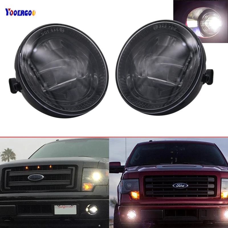 

For Ford F150 2011-2017 LED Projector Fog Light LED front bumper fog lights round modified fog lights