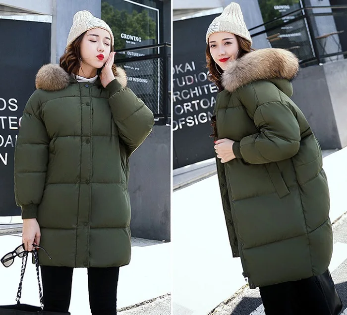 2017 winter hot sales hooded  jacket women clothing cotton + size 3 xl warm coats street fashion wind coat  women+20