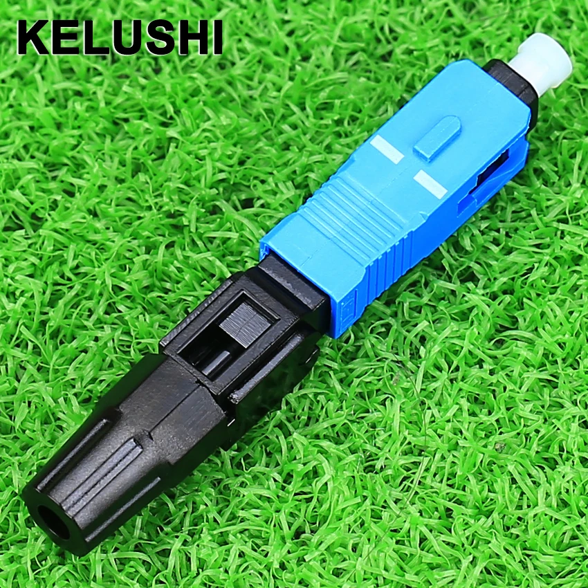 

KELUSHI 10pcs/lot SC Optic Fiber Quick Connector Multimode FTTH SC Single Mode UPC Fast Connector