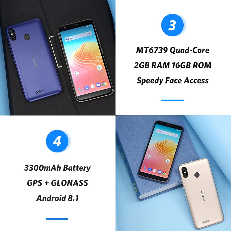 Ulefone S9 Pro Android 8 1 мобильный телефон с 5 дюймовым дисплеем четырёхъядерным