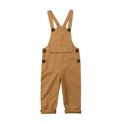 

6M-3Years Summer Toddler Kids Girl Boy Bib Pants Coverall Romper Jumpsuit