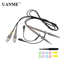 UANME 2PCS TP6100 Oscilloscope Probe Precision Scope Clip Probe DC-100MHz Scope Clip Probe 100MHz X1/X10 Tester Alligator Clip