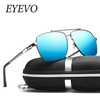

EYEVO 2019 Brand Men Aluminum Sunglasses Polarized UV400 Mirror Male Sun Glasses Women For Men Oculos de sol