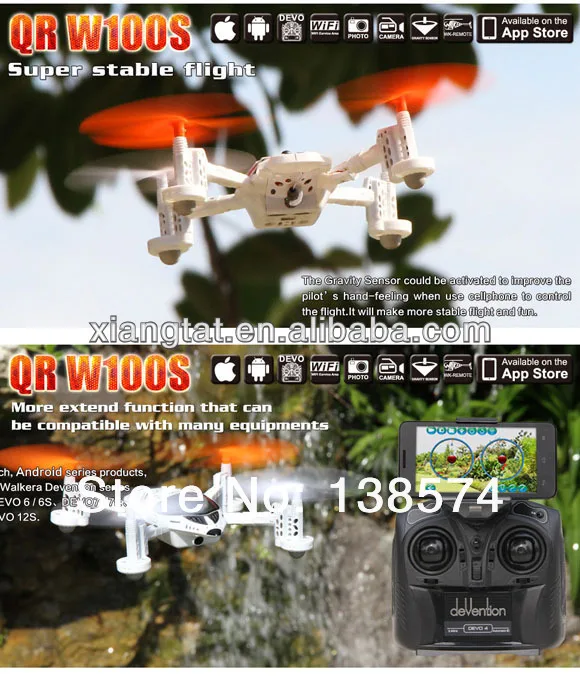

Hot WALKERA QR W100S FPV HD Camera UFO ARTF WiFi iphone Android control FPV Quadcopter Quad,better than W100 + Free shipping