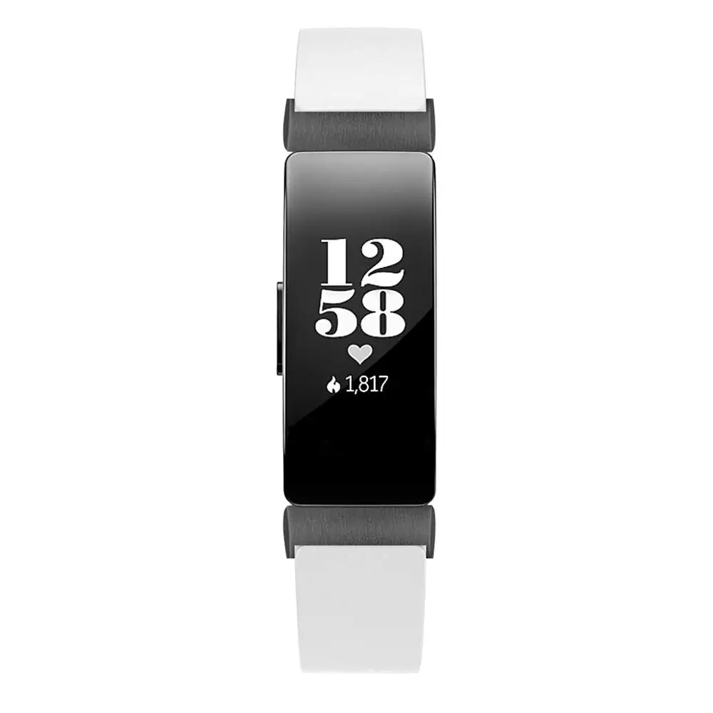 Кожаный ремешок на запястье, Браслет для Fitbit inspire Смарт часы замена Браслет для fitbit inspire ремешок на запястье - Цвет ремешка: White