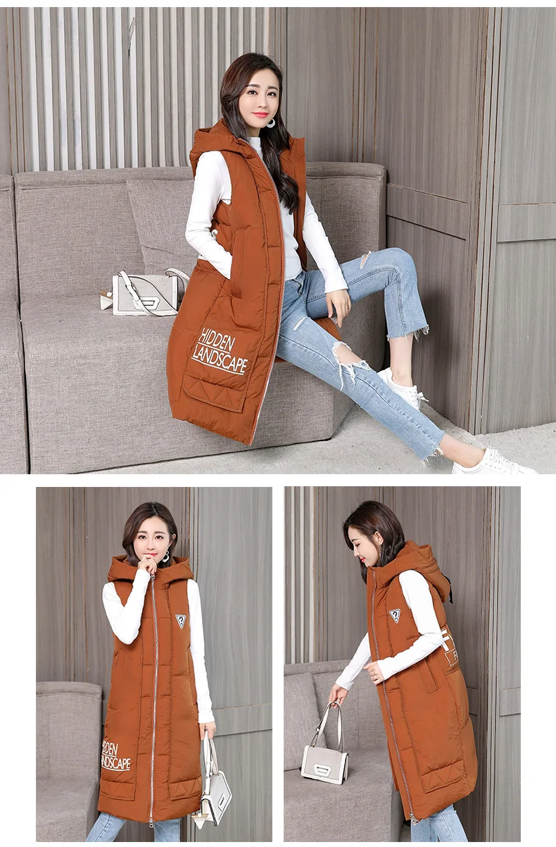 Kuyomens colete feminino sem mangas, moda outono