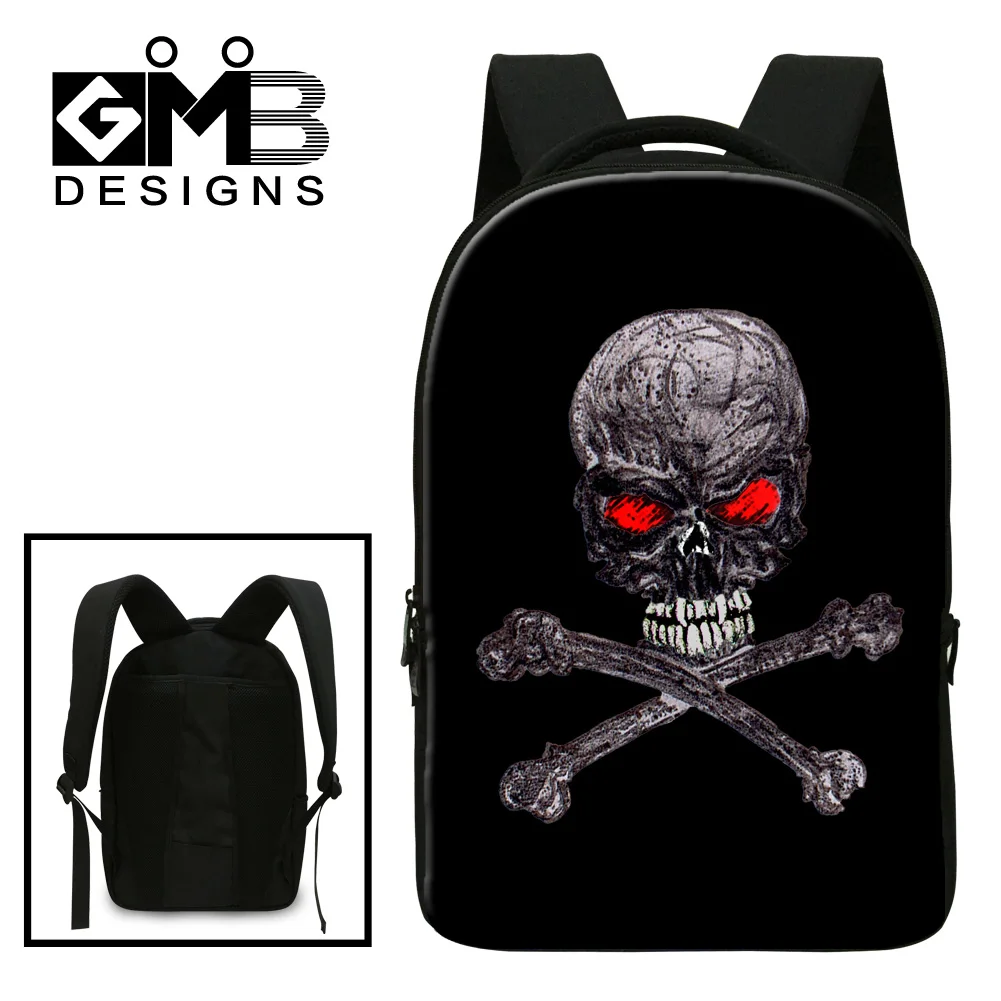 ФОТО Dispalang 3D punk skull zombie men's laptop backpacks fashion school bags for teenage girls women large weekend rucksack mochila