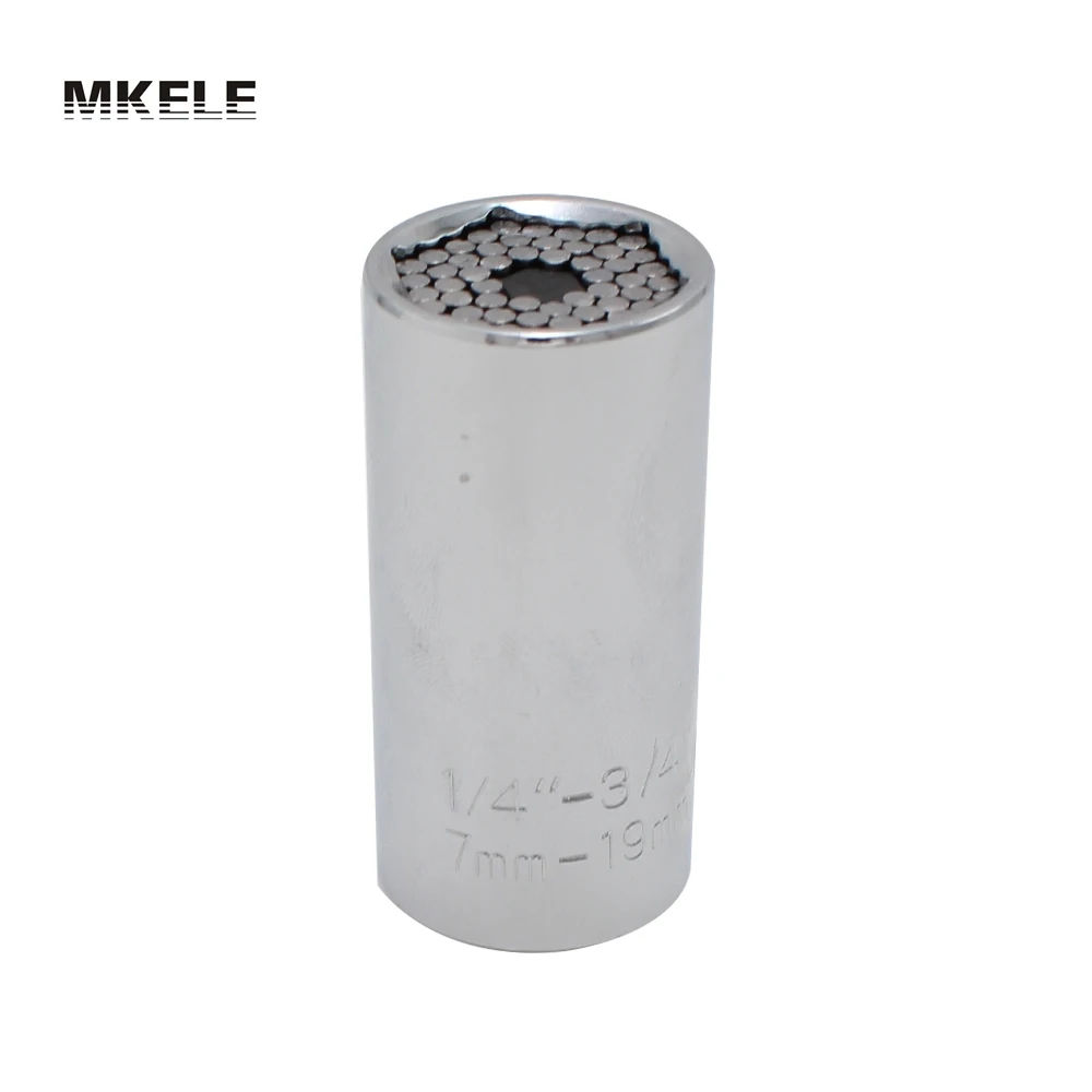 Universal Torque Wrench Head Set Socket Sleeve 7-19mm Power Drill Ratchet Bushing Spanner Key Gator Magic Grip Multi Hand Tools