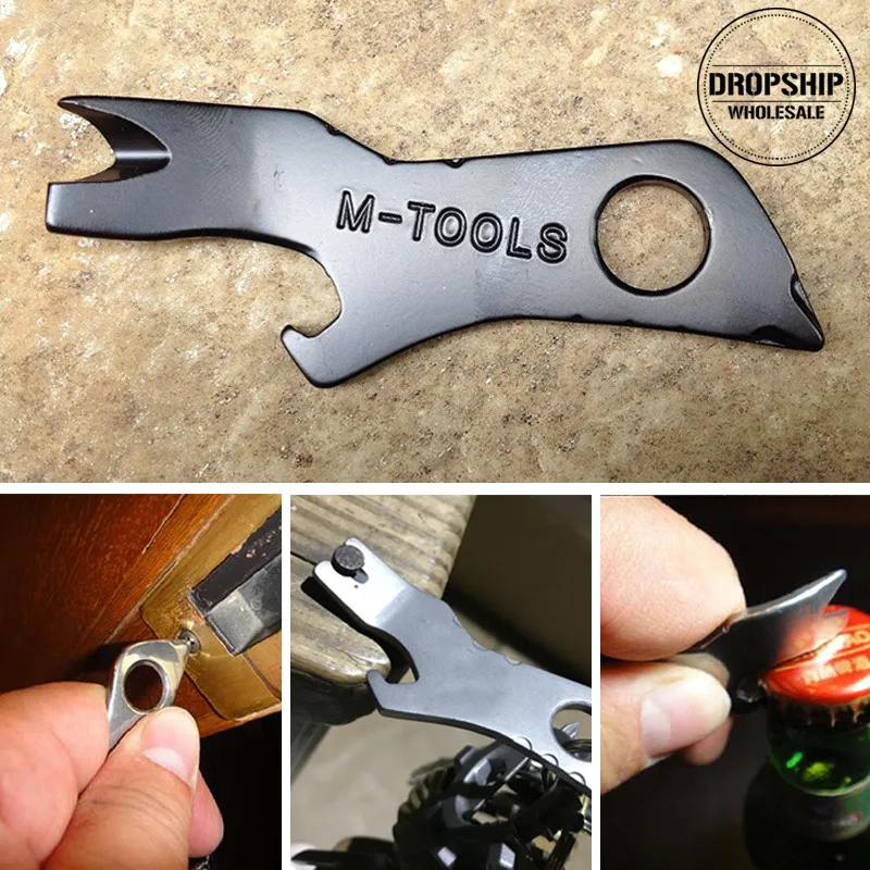 

2PCS EDC 7in1 Multifunctional Hand Tool Bottle Opener Screwdriver Outdoor Survival Men Camping Gear Tactical Bushcraft Equipment