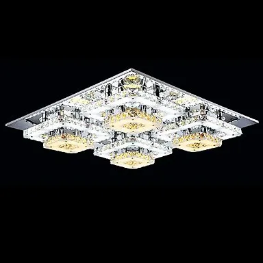 

Luminaria Flush Mount LED Modern Crystal Ceiling Light Lamp With 8 Lights For Living Room Lustres De Sala Teto