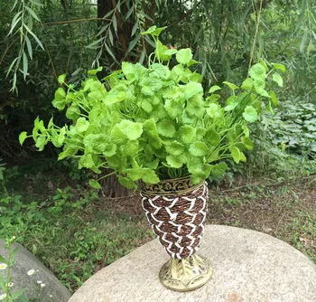 

one Plastic Green Mint Plant Artificial Mentha Greenery Grass Bunch for Wedding Centerpieces Greenery Wall Decoration