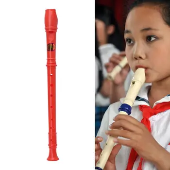 

Multicolor Plastic Musical Instrument Recorder Soprano Long Flute 8 Holes