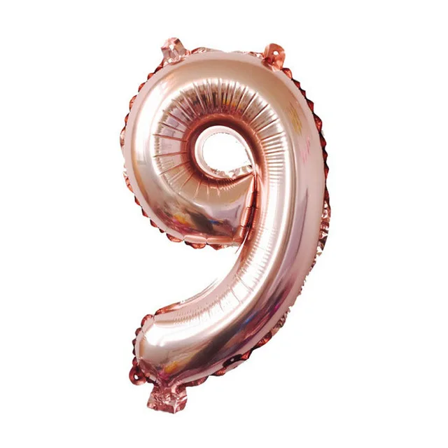 16/32/40 дюймов количество баллоны цвета: золотистый, серебристый большых свадебных фольгированные шары «С Днем Рождения» для украшения воздушный шар вечерние баллоны цифры - Цвет: Rose Gold 9