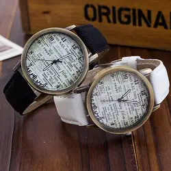 Мужские Женские часы Гладкий минималистичный диск Pointer часы PU кожаный ремешок часы ярких цветов ремешок часы мужские часы