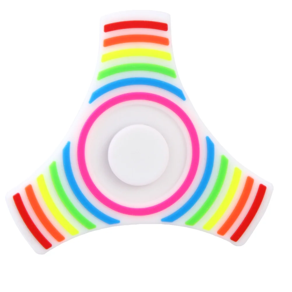 Silicone Gel Spinner Finger Toy Plastic EDC HandSpinner For Autism And ADHD Anxiety Stress Relief Focus