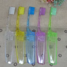 5 шт., Складная зубная щетка для путешествий, портативная, для деловой поездки, для взрослых, Мягкая зубная щетка для волос, для улицы, костюм для дома, для отдыха