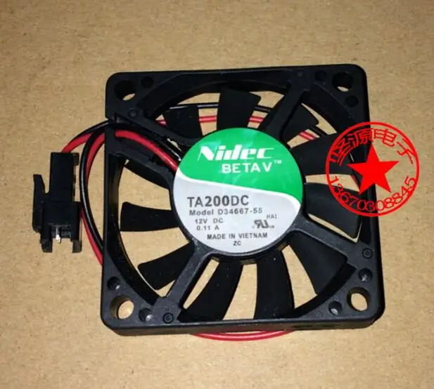 Оптовая продажа: оригинальный NIDEC D34667 55 0.11A 50*50*10 5 см 2 линии бесшумный вентилятор