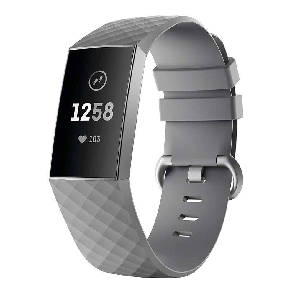 Odog черный силиконовый для часов Ремешок для Fitbit Charge 3 фитнес спортивный ремешок замена браслета