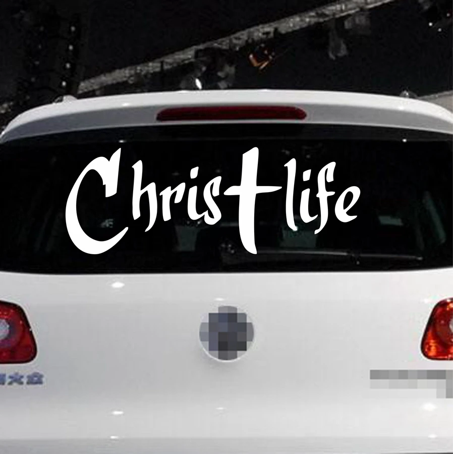 Christ Life Jesus Cross Car Decal Sticker Vinyl Bible God Truck Boat