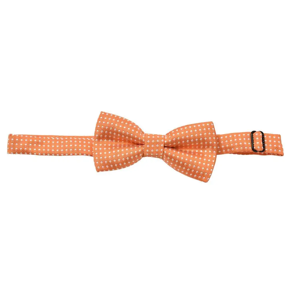 1 предмет, популярный разноцветный галстук в горошек, Детский Повседневный галстук-бабочка с воротником для мальчиков, Детские аксессуары, 16 цветов - Цвет: 4