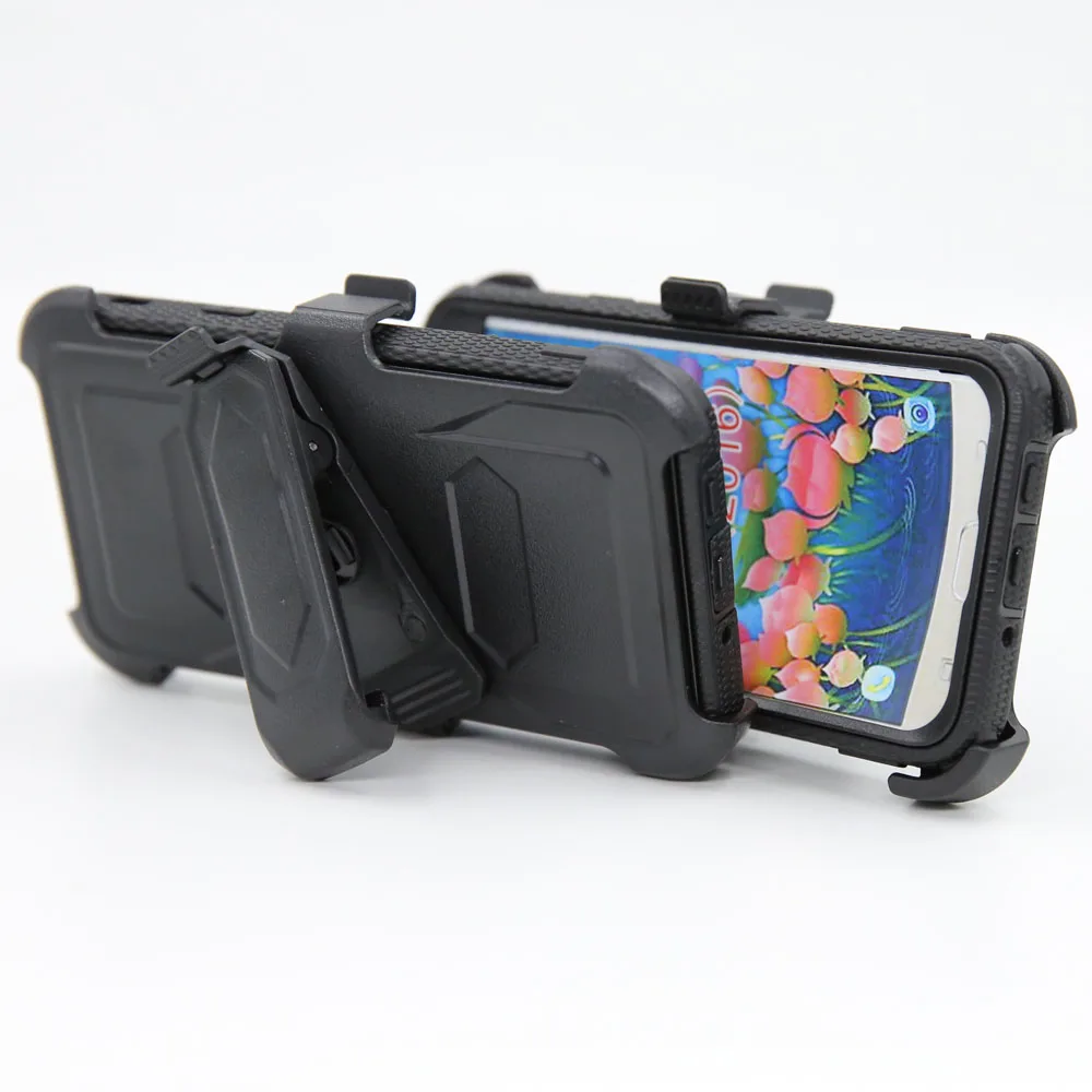 Ударопрочный сверхпрочный гибридный прочный чехол с подставкой зажимом на