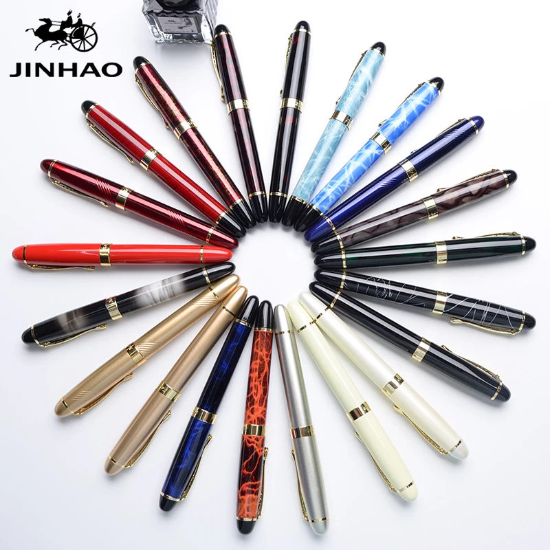 IRAURITA перьевая ручка Jinhao 450 металлические высококачественные чернильные ручки Caneta Tinteiro Pluma Fuente офисный подарок черный настраиваемый логотип