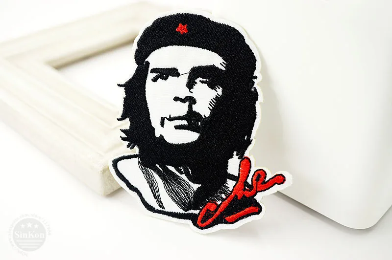 Che Guevara Размер: 8,0x9,3 см DIY значки патч джинсы сумка шляпа одежда швейное украшение аппликация значок нашивки аксессуары