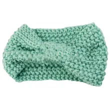 Крючком крест бантом Тюрбан вязаная головы Для женщин леди Обёрточная бумага Шнуровых ухо теплым плетельной укладки волос Инструменты Аксессуары 1 шт