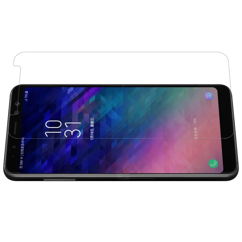 Защитная пленка Nillkin для Samsung Galaxy A8 2018 прозрачная/матовая пластиковая мягкая