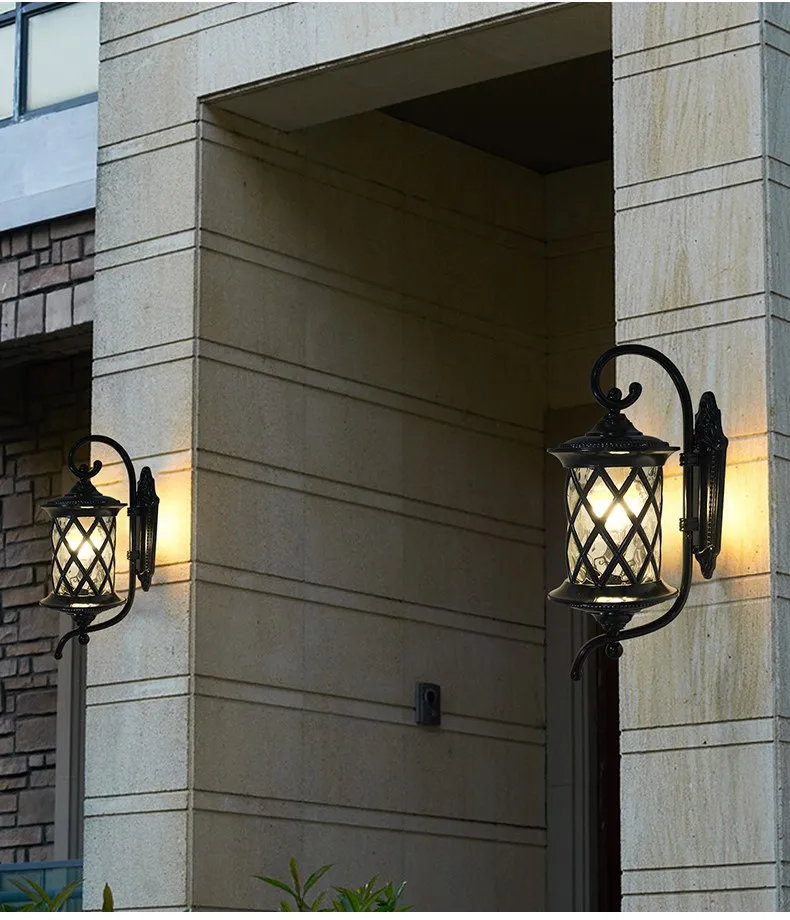 Светодиодный модная одежда в европейском стиле наружной стены вилла креативного освещения лестница шлюз балкон открытый двор Уличный настенный светильник