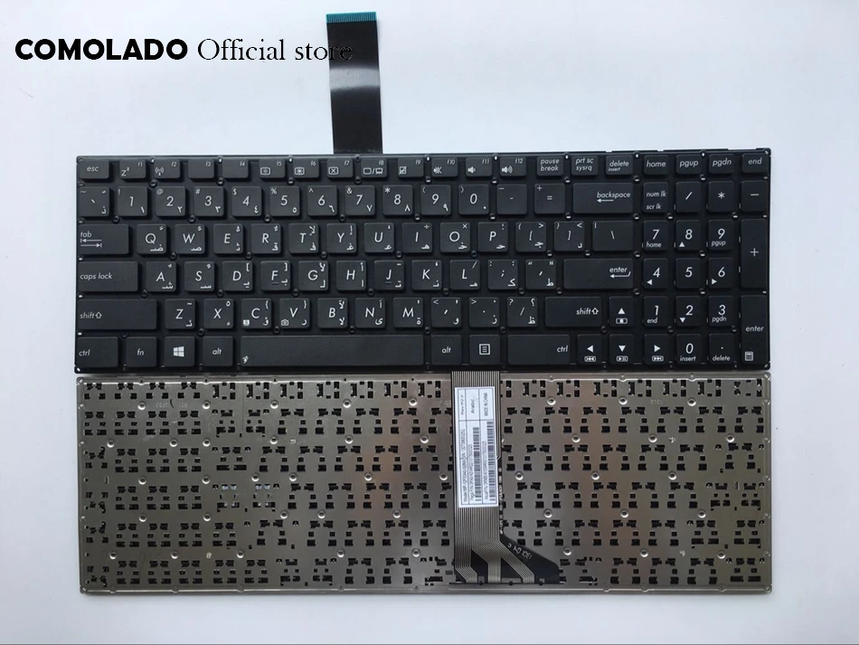 AR Arabic Keyboard For ASUS S56 S56C S56CA S56CB S56CM 0KN0-N31RU13 K56 K56C K56CM R505C K56CB K56CA black Without frame keyboard