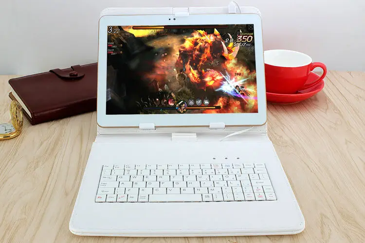 CARBAYTA ультра тонкая мультимедийная Кожаная клавиатура для Android планшетных ПК 10,1 дюймов русская Кожаная клавиатура