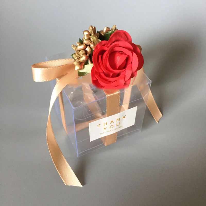 Конфетная крафт бумажная коробка для дома свадебные пластиковые сувениры