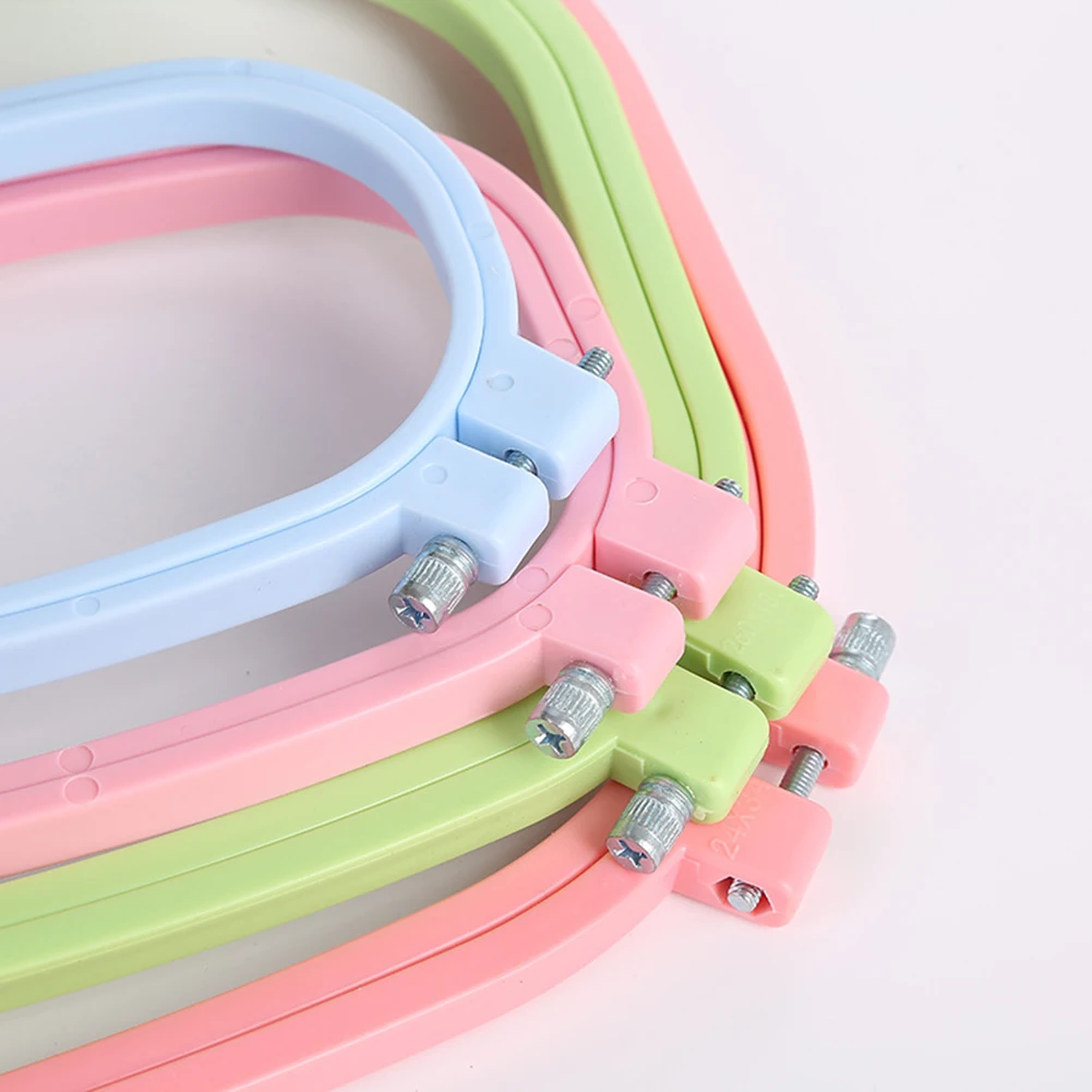 4 шт. пластиковые DIY пяльца для вышивания рамка набор квадратной формы пяльцы для вышивания кольца для шитья Крестовая шовная игла инструмент для рукоделия