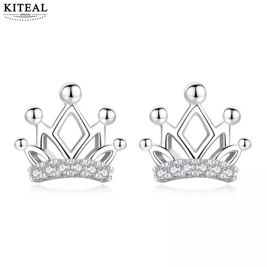 KITEAL лучшие друзья женские серьги корона циркон brinco обручальные ювелирные