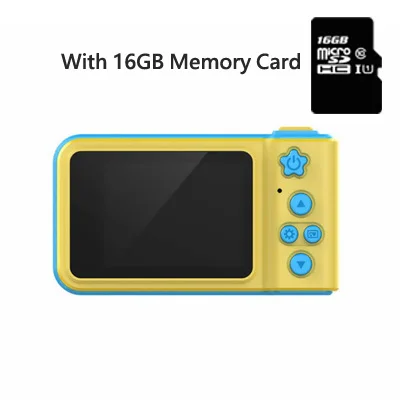 2,0 дюймов ips HD экран дети цифровая камера игрушка высокой четкости Смарт съемки видео Запись функция камера для детей подарок - Цвет: Blue with 16GB