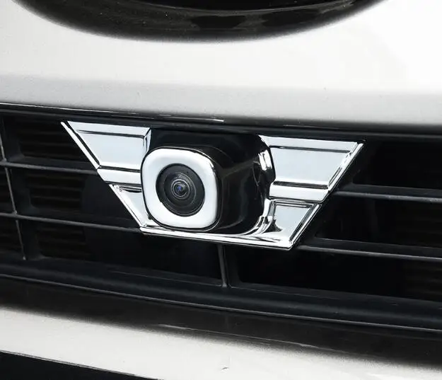 

For Toyota RAV4 2016 2017 2018 ABS Chrome Car front Camera Decoration strip Accessories Trim Auto Cover styling