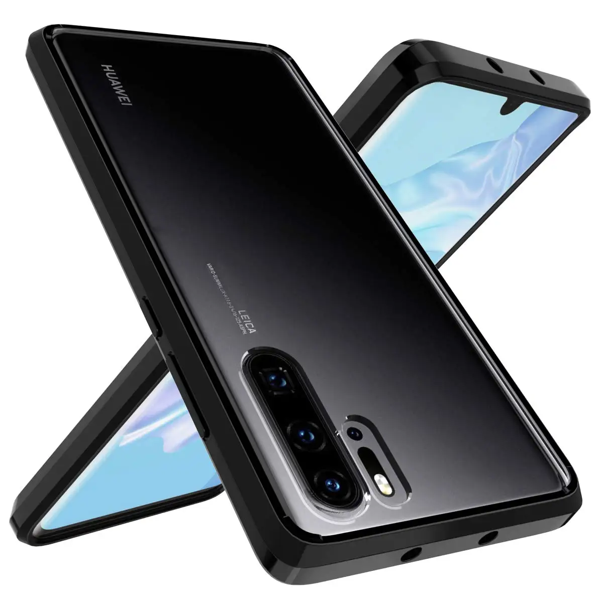

Shockproof 360 Degree Clear Protect Cover for Huawei P30 Pro p30 Case Soft TPU + Hard PC Plastic Cover For Huawei P30 Case