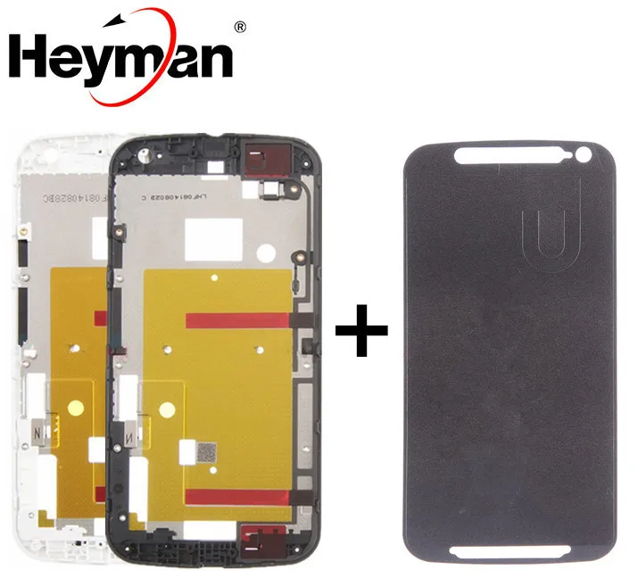 

Heyman Middle Front Frame Bezel Housing For Motorola Moto G2 XT1063 XT1064 XT1068 LCD Screen Holder Frame Repair Parts+Adhesive