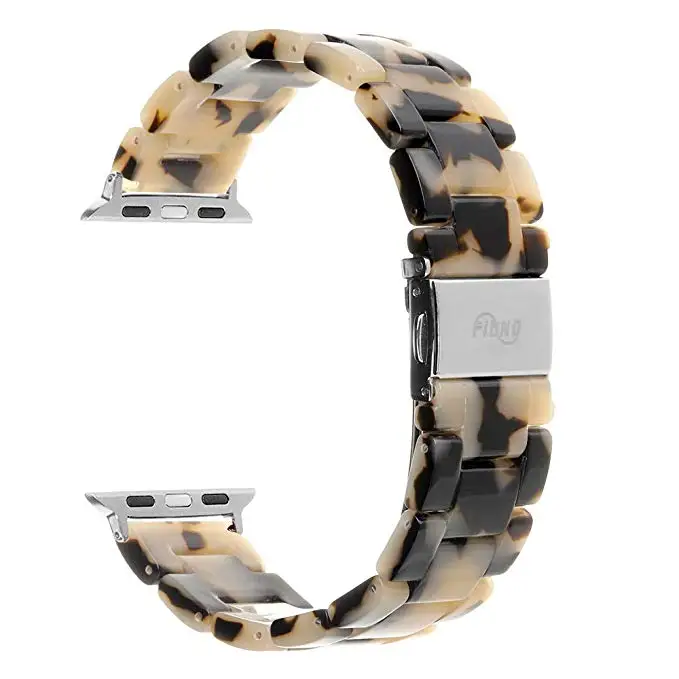 Смола ремешок для наручных часов Apple Watch серии 6 5 4 версия 1 2 3 42 мм 38 40 44 браслет