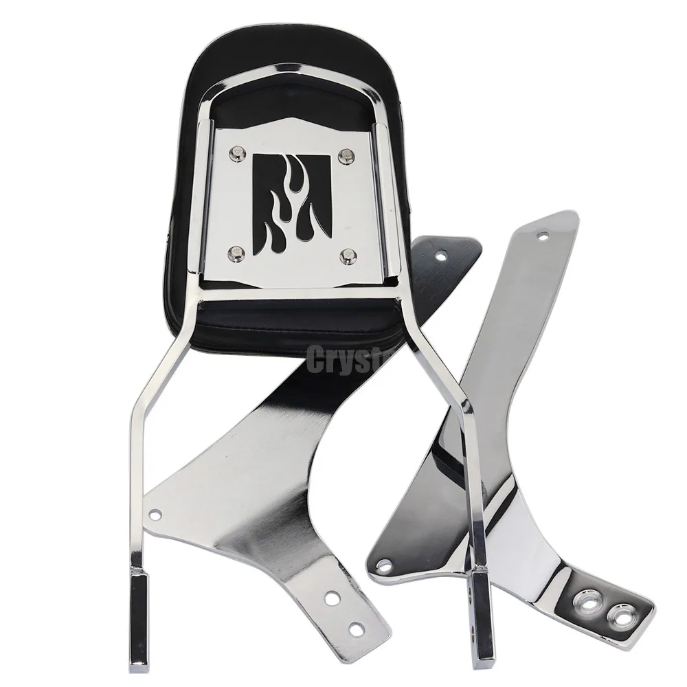 Krator Sissy Bar Backrest Motorcycle Passenger Seat Pad For 2005-2009 Suzuki Boulevard C90