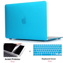 Матовый жесткий чехол для ноутбука, защитный чехол для Macbook Air Pro с retina Touch Bar 11 12 13 15 16 дюймов
