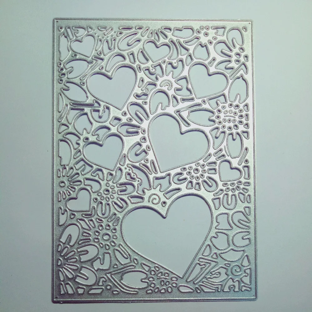 Aliexpress.com : Buy Hearts Embossing Stencil Molds Metal