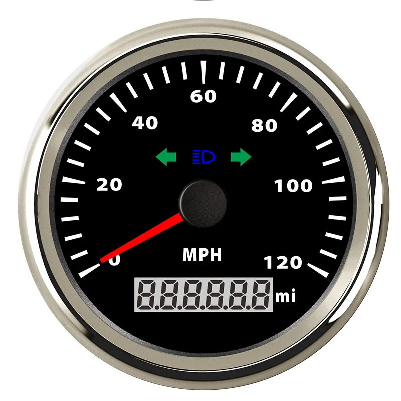 NO GPS Function Цифровой лодочный автомобильный измеритель скорости 120 200 kmh измеритель скорости Подходит для Honda Golf Car Лодка IP67 водонепроницаемый - Цвет: NO GPS Function