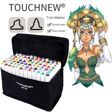 TOUCHNEW 30/40/60/80 Цвета на спиртовой основе маркеры для Манга набор маркеров для эскизов Материал для рисования товары для рукоделия