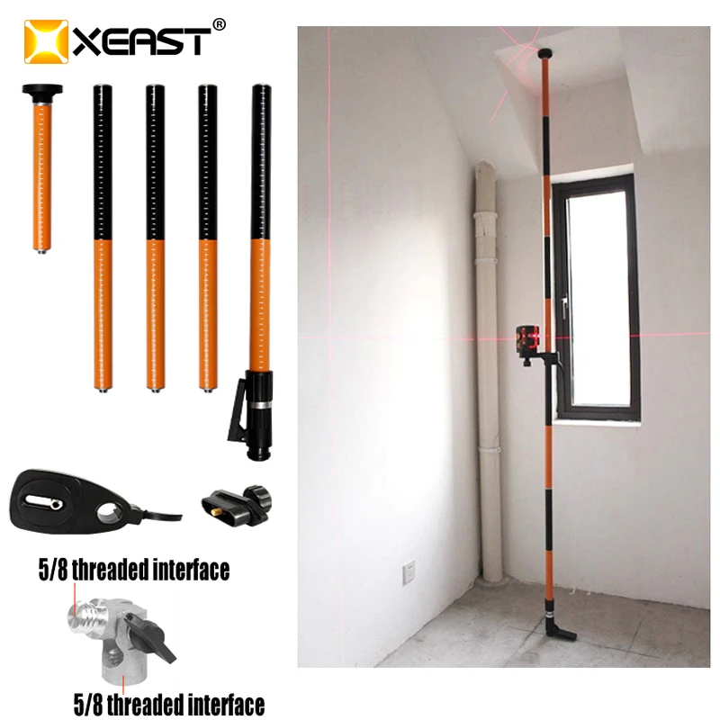 

XEAST 5/8 1/4 Extend Bracket Elongation Maximum 3.36M for Laser Level