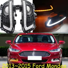 2013 год для Ford Mondeo Дневной светильник Fusion автомобильные аксессуары светодиодный DRL головной светильник для Mondeo противотуманный светильник